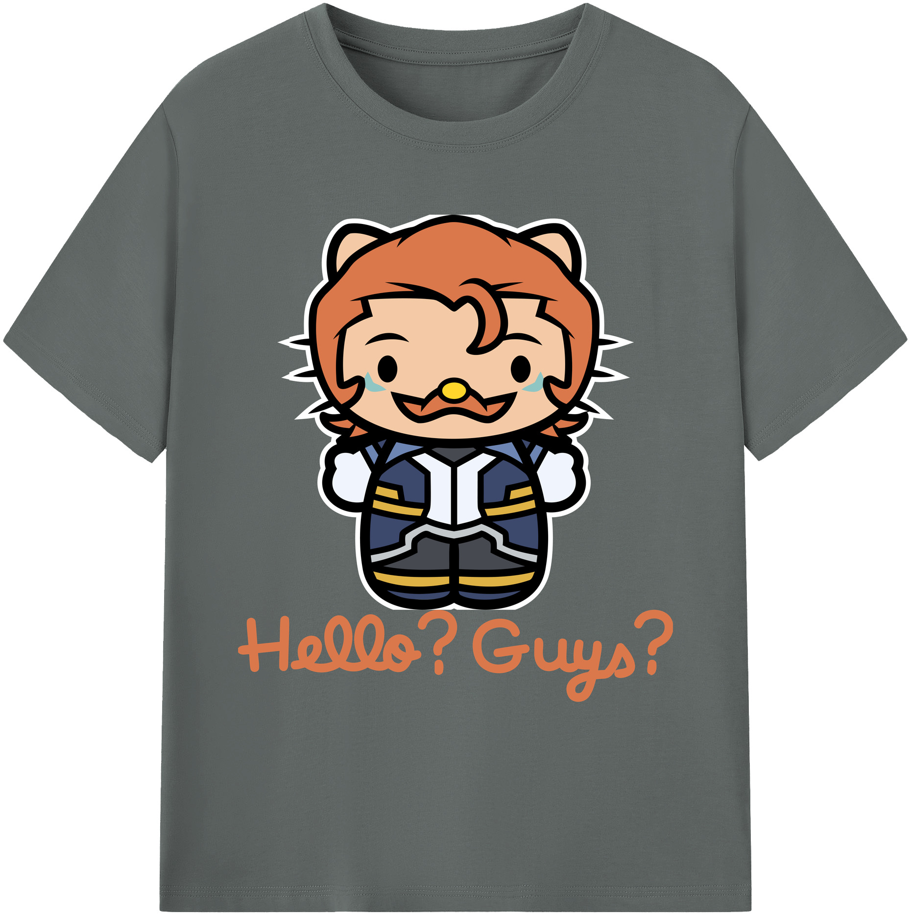 （画像用） Hello Kitty ハローキティ 綿100％ メンズ半袖Tシャツ｜肌触りやわらか＆通気性